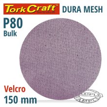 Dura Mesh Abr.Disc 150mm Velcro 80grit Bulk For Sander Polisher