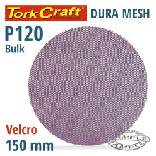 Dura Mesh Abr.Disc 150mm Velcro 120grit Bulk For Sander Polisher
