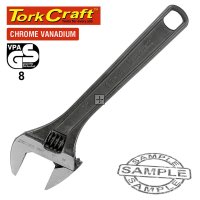 Tork Craft shifting spanner 8" 200mm 0-24mm