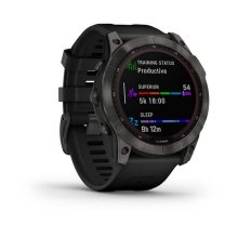 fenix 7X Power Sapphire - Carbon Grey DLC Ti w/Black Band
