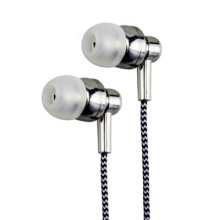 Astrum Stereo Earphone Electro Painted + In-wire mic - EB250 Silver