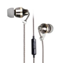 Astrum Metal Stereo Earphones + In-wire mic - EB400 Gold