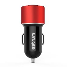 Astrum Single USB Car Charger - CC210 Red