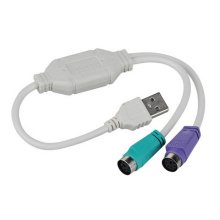 Vcom USB to 2 x PS2 Keyboard and Mouse - Cable format