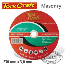 Tork Craft Cutting Disc Masonry 230 X 3.0 X 22.22mm