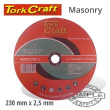 Tork Craft Cutting Disc Masonry 230 X 2.5 X 22.22mm
