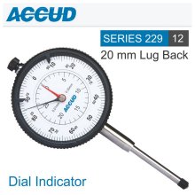 Accud Dial Indicator Flat Back 20mm Accud Dial Indicator Flat Back 20mm