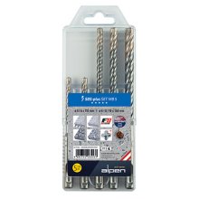 Alpen F8 SDS Drill Bit Set 5 Piece 5 6 X 110mm 6 8 10 Mm X 160mm Alpen F8 SDS Drill Bit Set 5 Piece 5 6 X 110mm 6 8 10 Mm X 160mm