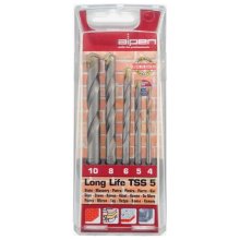 Alpen Masonry Drill Bit Set 5 Piece Long Life 4 5 6 8 10