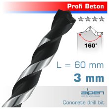 Alpen Concrete Profi Beton Drill Bit 3mm