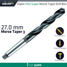 Alpen Hss Super 27Mm Morse Taper 3 Shank Alpen Hss Super 27Mm Morse Taper 3 Shank