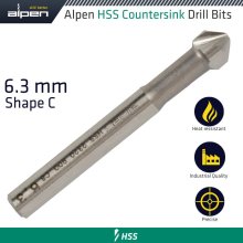 Alpen Hss Countersink 90 6.3 Din 335 Shape C Alpen Hss Countersink 90 6.3 Din 335 Shape C