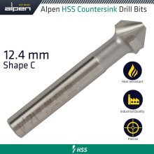 Alpen Hss Countersink 90 12.4 Din 335 Shape C Alpen Hss Countersink 90 12.4 Din 335 Shape C