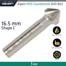 Alpen Hss Countersink 90 16.5 Din 335 Shape C Alpen Hss Countersink 90 16.5 Din 335 Shape C
