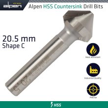 Alpen Hss Countersink 90 20.5 Din 335 Shape C Alpen Hss Countersink 90 20.5 Din 335 Shape C