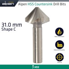 Alpen Hss Countersink 90 31.0 Din 335 Shape C Alpen Hss Countersink 90 31.0 Din 335 Shape C