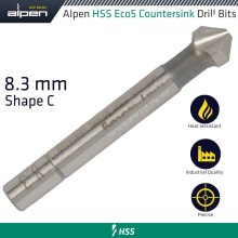 Alpen Hss-Eco5 Countersink 90 8.3 Din 335 Shape C Alpen Hss-Eco5 Countersink 90 8.3 Din 335 Shape C