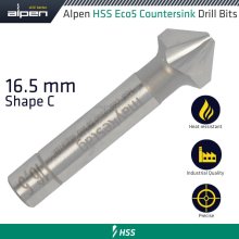 Alpen Hss-Eco5 Countersink 90 16.5 Din 335 Shape C Alpen Hss-Eco5 Countersink 90 16.5 Din 335 Shape C