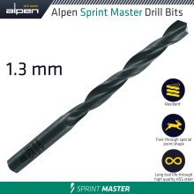 Alpen Hss Sprint Master 1.3Mm X1 Sleeved Din338 Alpen Drill Bit Alpen Hss Sprint Master 1.3Mm X1 Sleeved Din338 Alpen Drill Bit