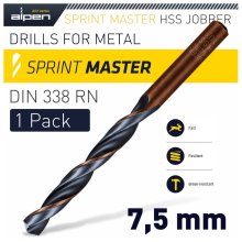 Alpen Sprint Master Din 338 7.5mm 1/Pack