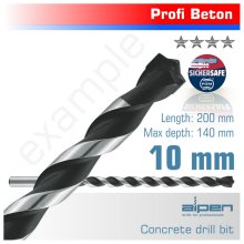 Alpen Concrete Profi Drill Bit 10.0 X 200mm