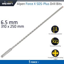 Alpen Force X 6.5 X 310/250 Sds-Plus Drill Bit X4 Cutting Edges