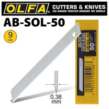 Olfa Blades Solid 9mm In Plastic Case 50/Pk