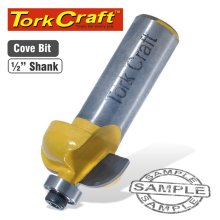 Tork Craft Cove Router Bit With Bearing 1/2"X1/2"