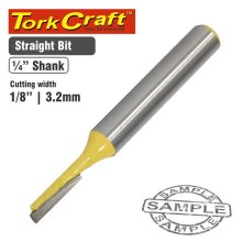 Tork Craft Router Bit Straight 1/8" (3.2mm)