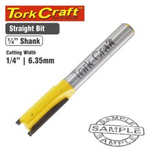 Tork Craft Router Bit Straight 1/4" (6.35mm)