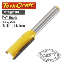 Tork Craft Router Bit Straight 7/16" (11.11mm)