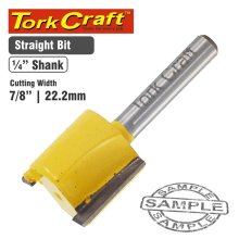 Tork Craft Router Bit Straight 7/8" (22.22mm)