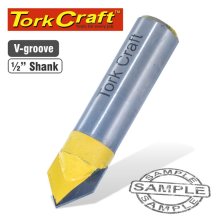 Tork Craft Router Bit V Groove 90 Degree 5/8"