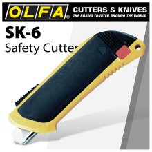 Olfa Safety Knife Auto Retract + 3 Extra Blades