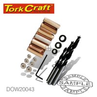 Tork Craft Dowel Kit 6/8/10mm - 43 Piece
