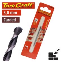 Tork Craft Drill Bit Masonry/Concrete 3.0mm 1/Card