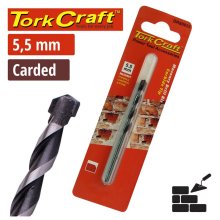 Tork Craft Drill Bit Masonry/Concrete 5.5mm 1/Card