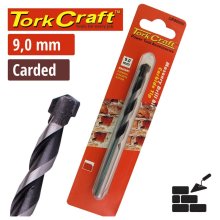 Tork Craft Drill Bit Masonry/Concrete 9.0mm 1/Card