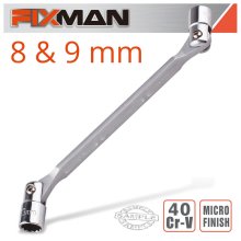 FIXMAN HINGED SOCKET WRENCH 8X9MM