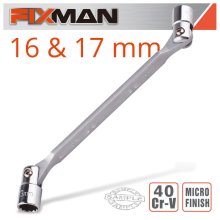 FIXMAN HINGED SOCKET WRENCH 16X17MM