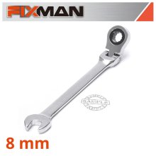 FIXMAN FLEXIBLE RATCHET COMBINATION WRENCH 8MM