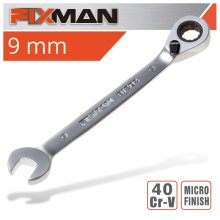FIXMAN REVERSIBLE COMBINATION RATCHETING WRENCH 9MM