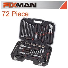 Fixman Socket Tool Set 72pc 1/4"&1/2" Drive