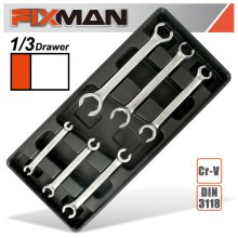 Fixman 6-Pc Flare Wrenches 6 To 24mm