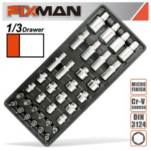 Fixman 34-Pc 3/8" Dr.Sockets