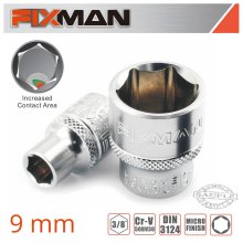 FIXMAN 3/8" DRIVE HEX SOCKET 9MM
