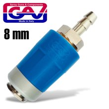 Gav Safety Quick Coupler 8mm Packaged