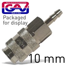 Gav Universal Quick Coupler 10mm Hose Packaged Gav Universal Quick Coupler 10mm Hose Packaged