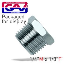 Gav Taper Reducer Bush 1/4 X 1/8 M/F Packaged