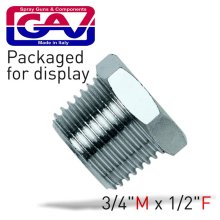 Gav Taper Reducer Bush 3/4 X1/2 Mf Packaged